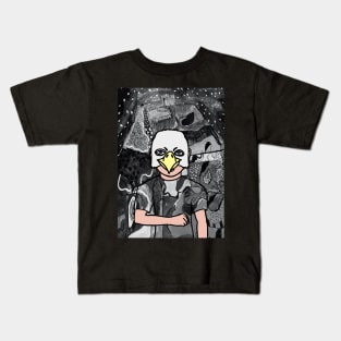 Unveil NFT Character - MaleMask Mystery Night with Animal Eyes on TeePublic: sminem Edition Kids T-Shirt